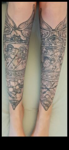 Ink Odyssey Stories Illustrated on Your Legs